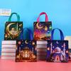 12pcs Moon Castle Gift Tote Bags Waterproof Laminated Non Woven Shopping Bags Party Favor Gift Packaging Bags