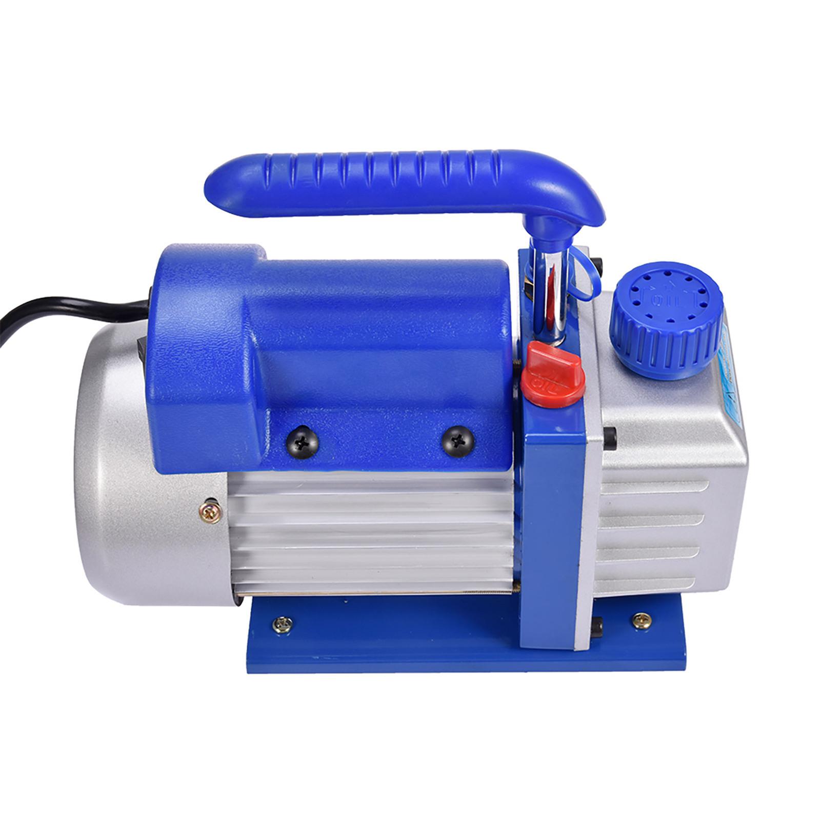 

Car Air Vacuum Pump 4 CFM 1 Stage Auto Vacuum Pump 1/4 Flare Inlet Port Rotary Vane HVAC Vacuum Pump Air Conditioning Vacuum синій