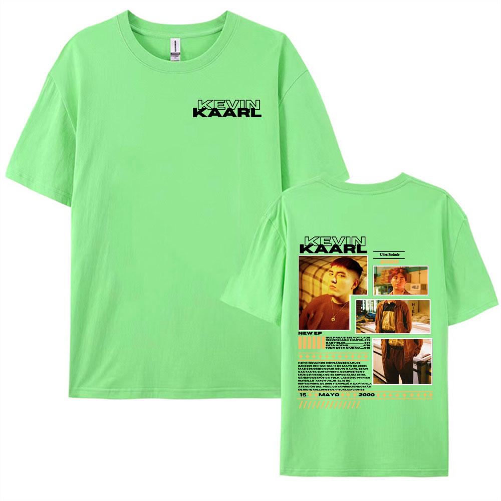 Rapper Kevin Kaarl Ultra Sodade Tour 2025 Cover T Shirt Men Women Fashion Cotton T Shirts Hip Hop Short Sleeve Oversized Tshirt