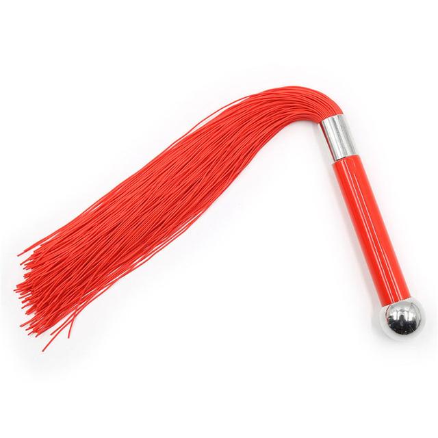 Silicone Tassel Whip Adult Games Bdsm Bondage Spanking Slave Restraints Cosplay Erotic Flogger