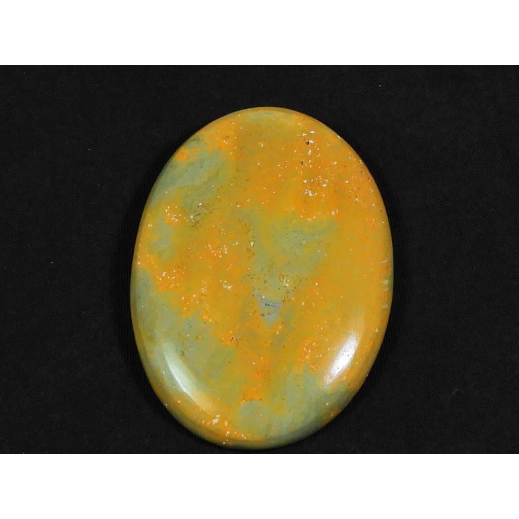 79Cts. Natural Bumble Bee Jasper Oval Cabochon Loose Gemstone 31X46X06 MM D-96