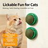 4Pcs The Catnip Cat Wall Stick-on Ball Toy Scratchers Treats Healthy Natural Removes Balls to Promote Digestion Cat Grass Snack