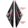 For Hyundai Elantra   Car Rear Louver Window Side Shutter Cover Trim Sticker Vent Scoop ABS Carbon Fiber Gloss Black