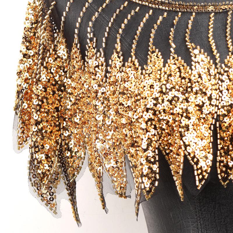 Sequin Feather Bridal Shawl: Fashionable Wedding & Dance Accessory