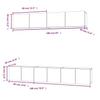 5 piece TV cabinet set white particleboard