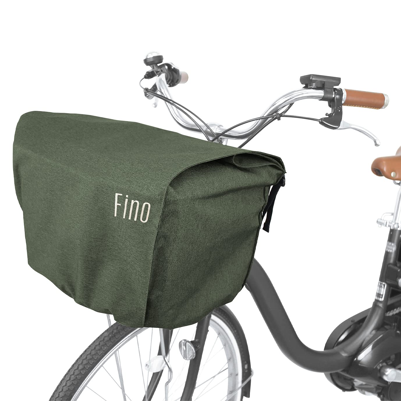 

Fino Front Basket Cover for Electric Assist Bicycles, FN-FR-01, Khaki