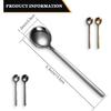 Patelai 4 Pieces Coffee Spoons Stainless Steel Espresso Spoons Frosted Handle Soup Tool for Coffee Sugar Soup Ice Cream Dessert Cake Supplies, 5.31
