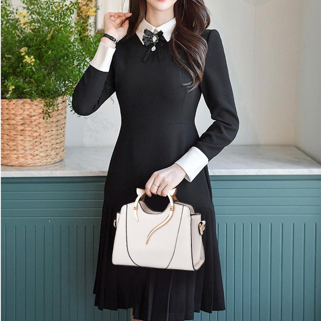 Women Cat Ear Top Handle Crossbody Bag PU Leather Shoulder Messenger Handbag