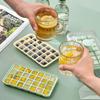 Press Type Ice Cube Tray With Storage Box Ice Maker Ice Box Ice Bucket Mould Fast Freeze Large Capacity For Beer Kitchen Gadget