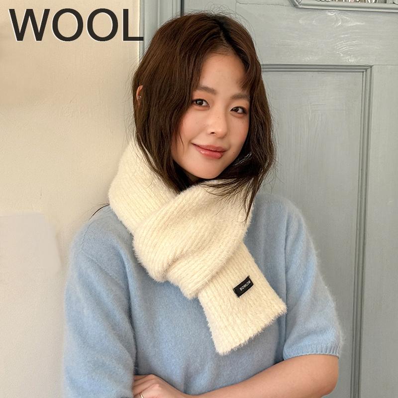 Luxury Winter Wool Scarf Women Cashmere Warm Pashmina Foulard Female Shawls Wraps Thick Soft Warm And Cold-Proof Poncho