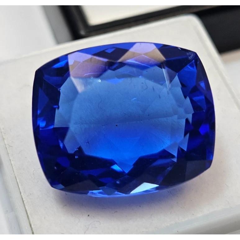 Fabulous Blue Sapphire Natural Cushion Cut 16-17 Ct Certified Loose Gemstone