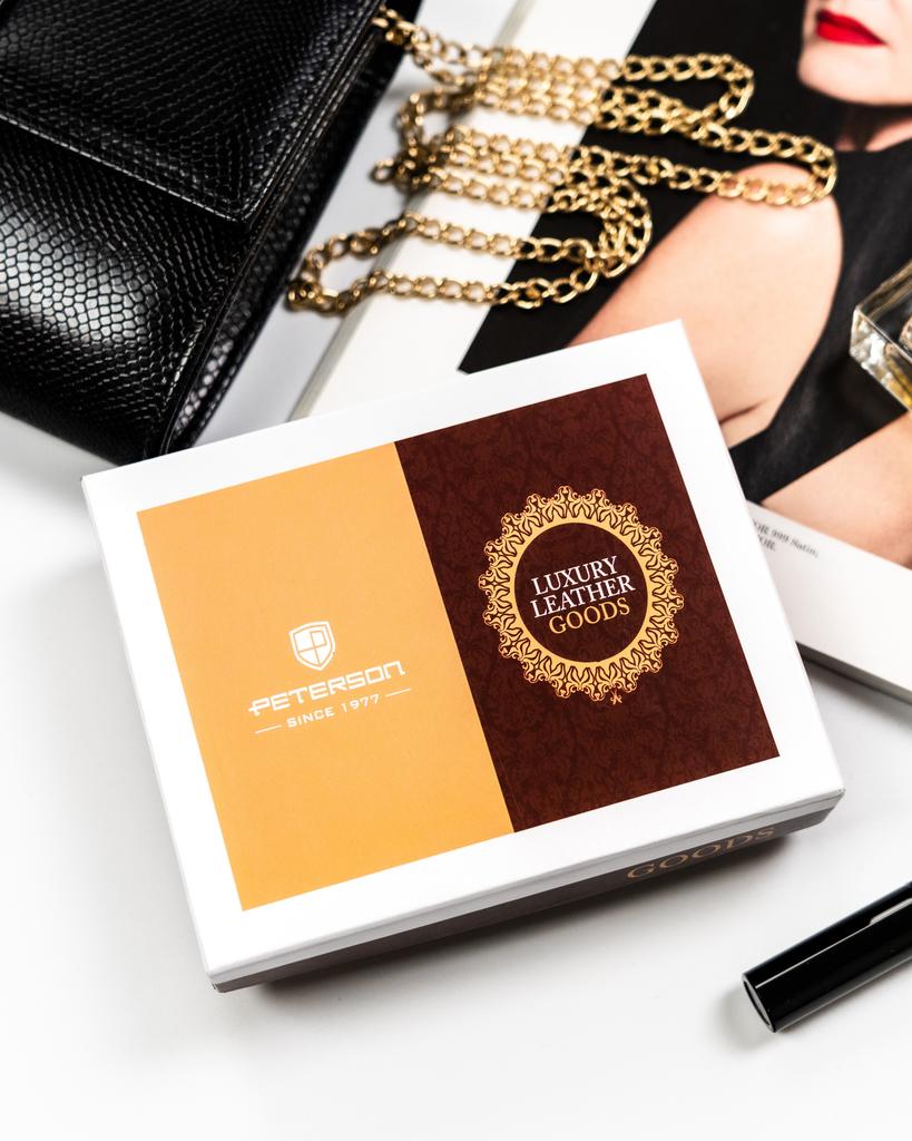 Peterson Leather Wallet PTN RD-46-GCL-3175 Red