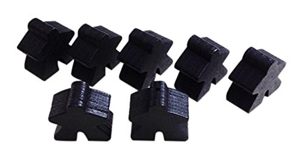 Black wooden pieces 75 human-shaped (approx. pieces)