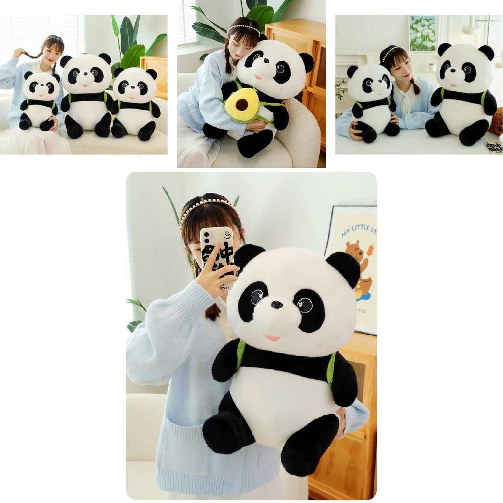 Authentic Avocado Backpack Panda Plush Toy Teddy Bear Pillow Gift Wholesale