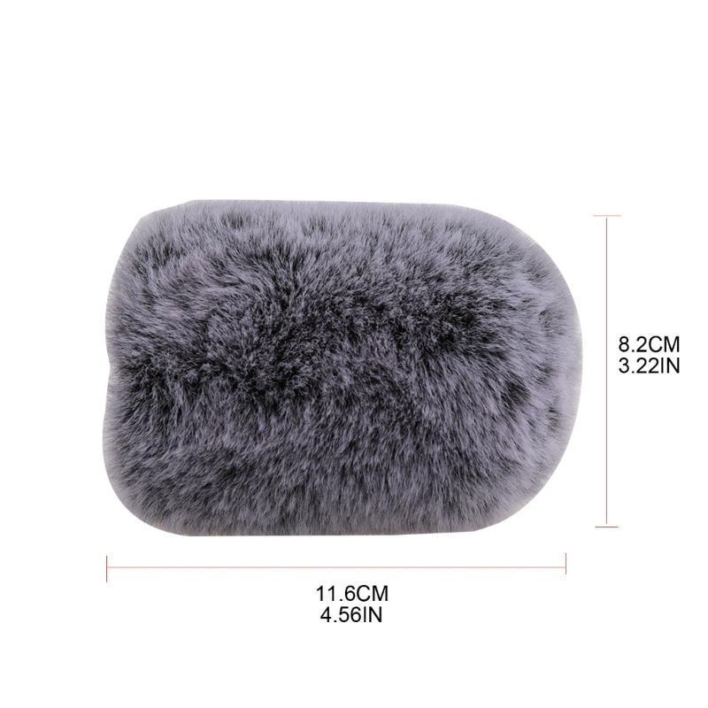 Universal Microphone Outdoor Artificial Furry Windscreen Fur Windshield Wind Muff for AT2020 Condenser Microphone X3UF