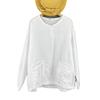 1116 New, Solid Color Embroidery, Cotton Yarn Long-sleeved Shirt, Loose Literary Bottoming Shirt, Versatile Top Shirt.