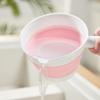 Water Scoop Collapsible Silicone Water Ladle With Antislip Handle Pour Spout For Kitchen Bathroom Camping Home Use