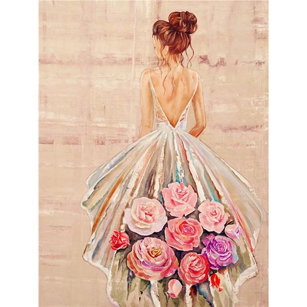 5D Diy Алмазная мозаика вышивка крестиком портрет цветок алмазная живопись вышивка женщина набор стразов подарок для рукоделия домашний декор