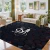 Sevilla FC Design Crystal Velvet Rug Soft Decorative Mat for Bedroom Entrance