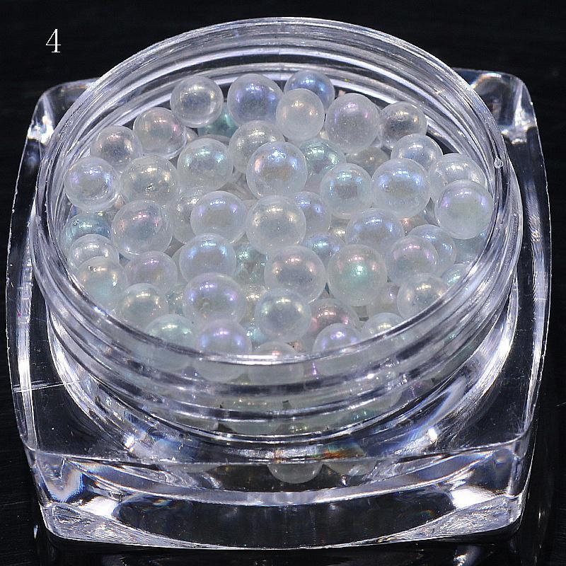 Transparant AB kaviaar mini glinsterende parel nail art deco kristal nail art deco