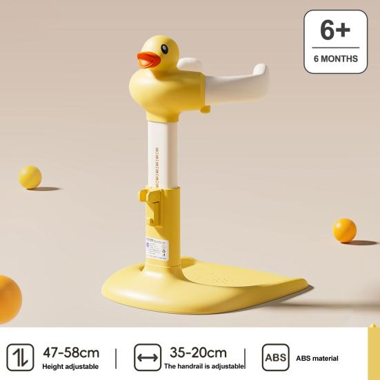 Baby Shower Rack Height Width Adjustable Anti-Slip Base Baby Bath Rack Duck