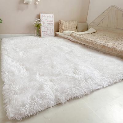 Niedlicher Plüschteppich für Schlafzimmer, Stuhlmatte, weicher, flauschiger Teppich, Wohnzimmer, Mädchenzimmer, Dekoration, Badezimmer, zottelige Matte