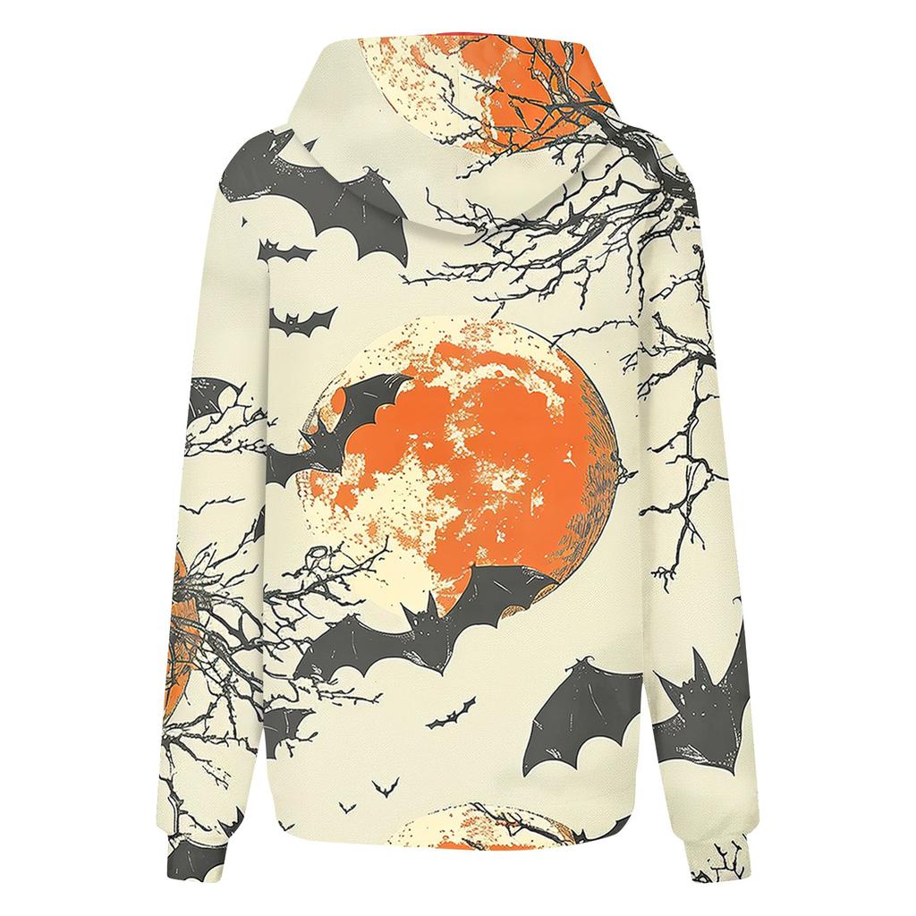 Women's Casual Fashion Print Long Sleeve Pullover Hoodies Sweatshirts