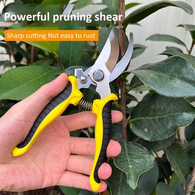 Pruner Garden Scissors Professional Sharp Bypass Pruning Shears Tree Trimmers Secateurs Hand Clippers For Garden Beak Scissors