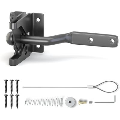 A84X-Automatic Self-Locking Gate Latch For Wooden Fencing Post Mount, Heavy Duty Fence Gate Lock For Secure Pool, Yard, Garden