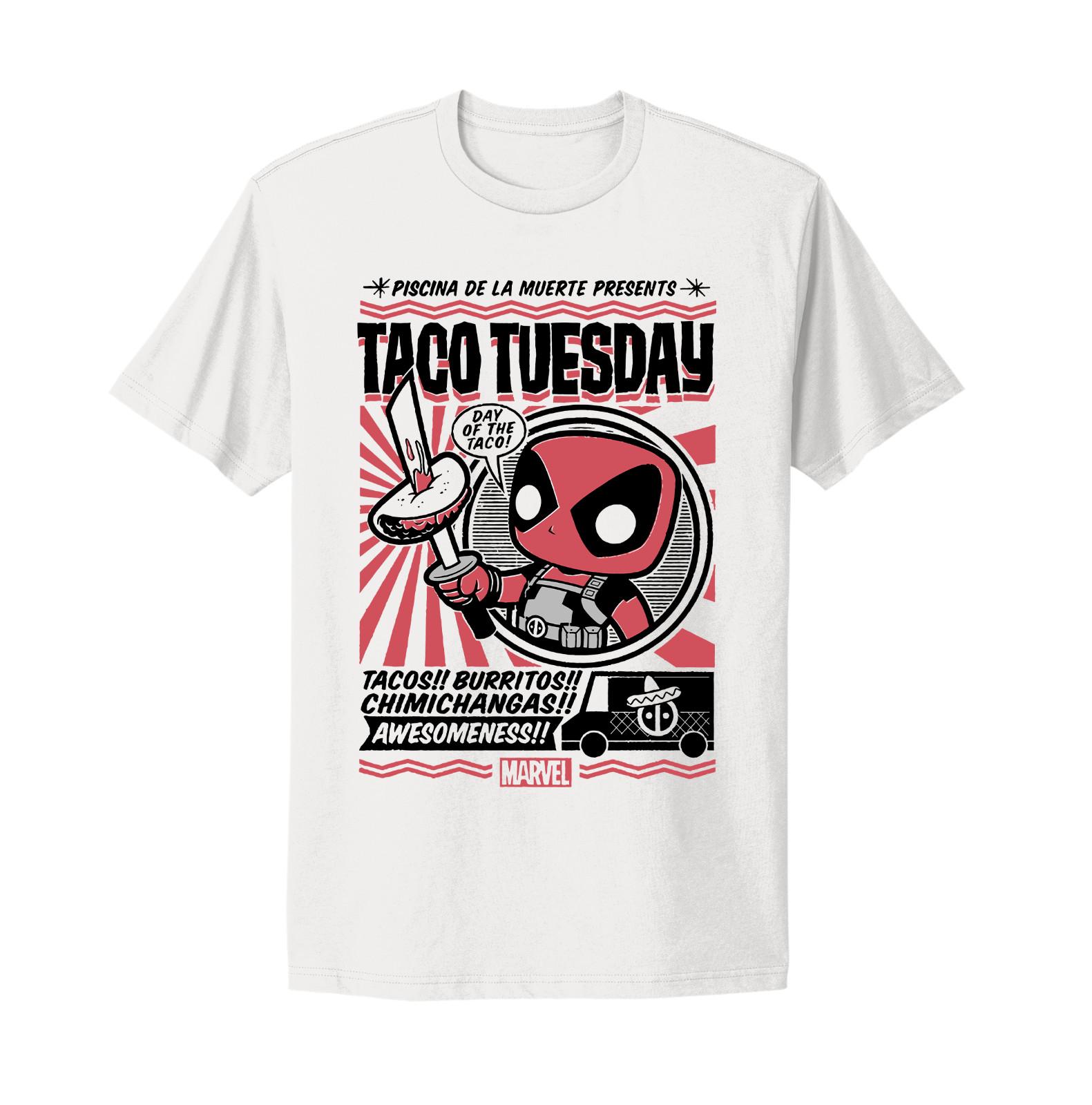 Deadpool Taco Tuesday Marvel Movie design funny gift T-shirt XL