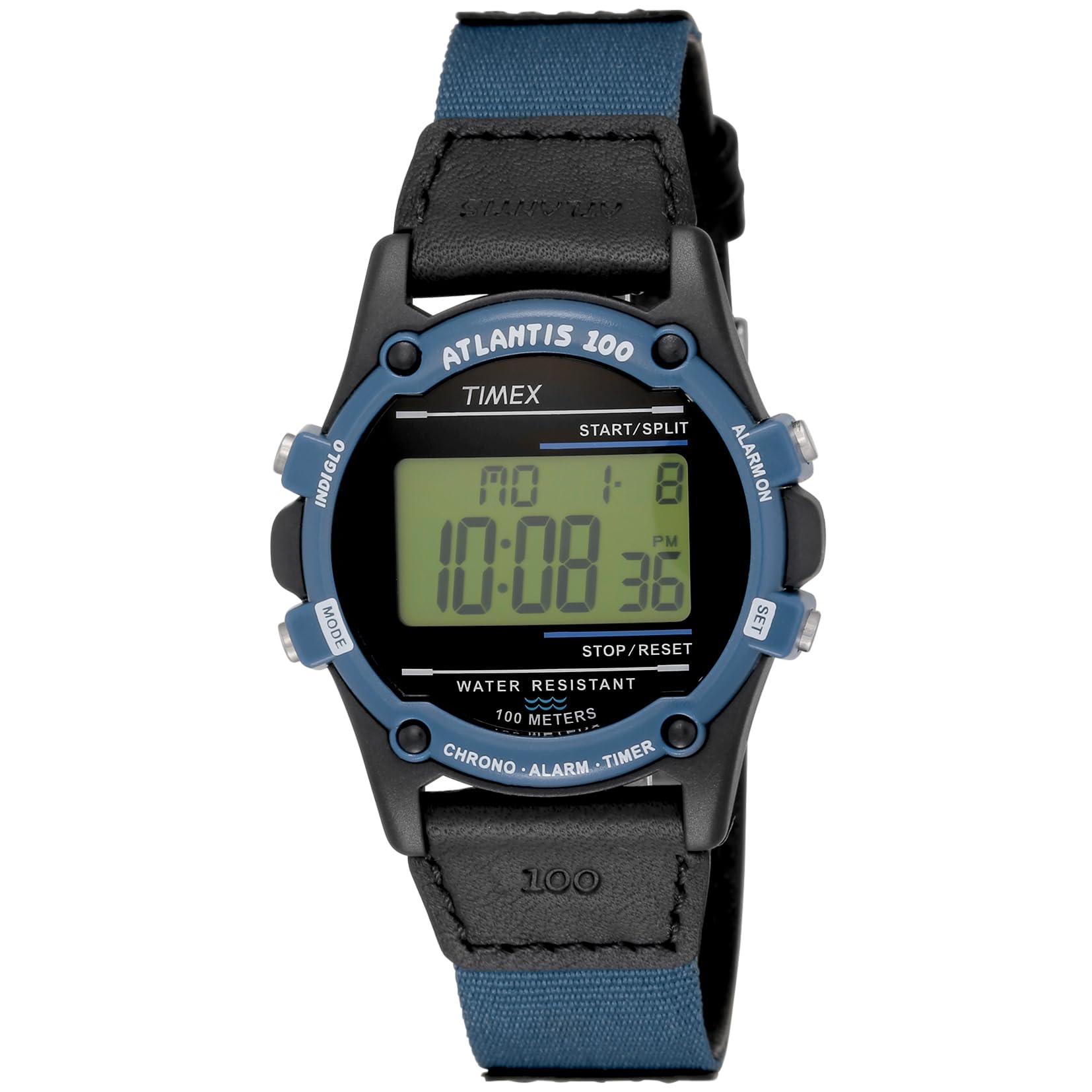 

TIMEX Atlantis TW2V44400 Унисекс Кварцевые 10 АТМ Водонепроницаемые Пластик с Синим Циферблатом и Отделкой под Латунь Часы, Устойчивые, [Б/У] синий