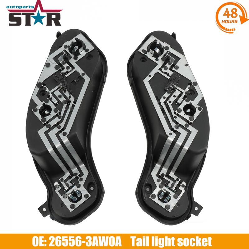 For Nissan Versa Sedan 2012-2019 Car Black Left / Right Tail Light Socket Car Accessories 26556-3AW0A/ 26551-3AW0A Right Left