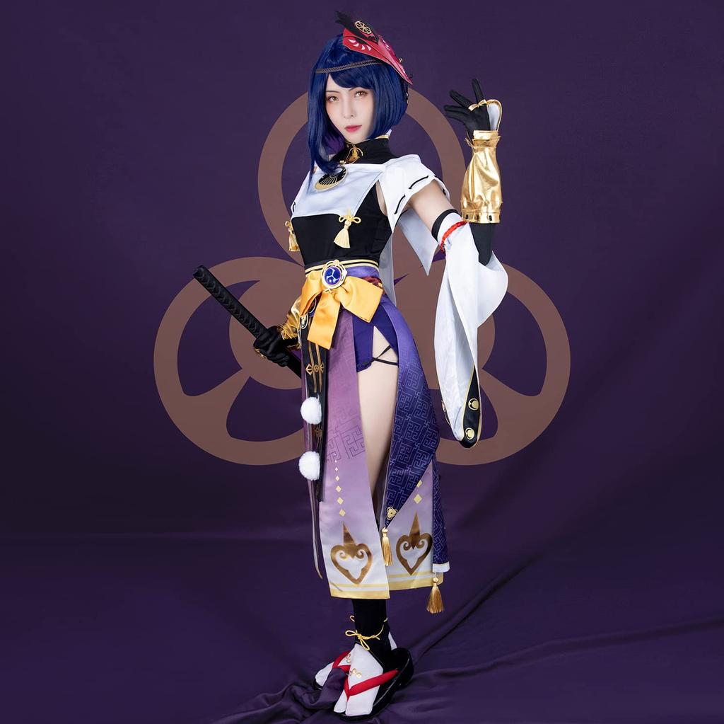 Genshin Impact Inazuma Kujo Sara Cosplay Kuroba Nariyabura Kujo Sara Cosplay Costume Genshin Impact Style Kujo Sara Cosplay Sara No Size [NOKIJP] (No