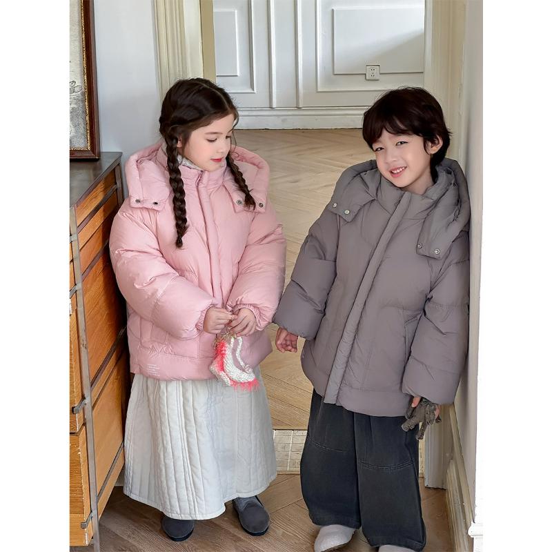 Cold-proof Clothing, Children's Down Jackets, Boys and Girls, Big Children's Velvet Jackets, Children's Clothing
