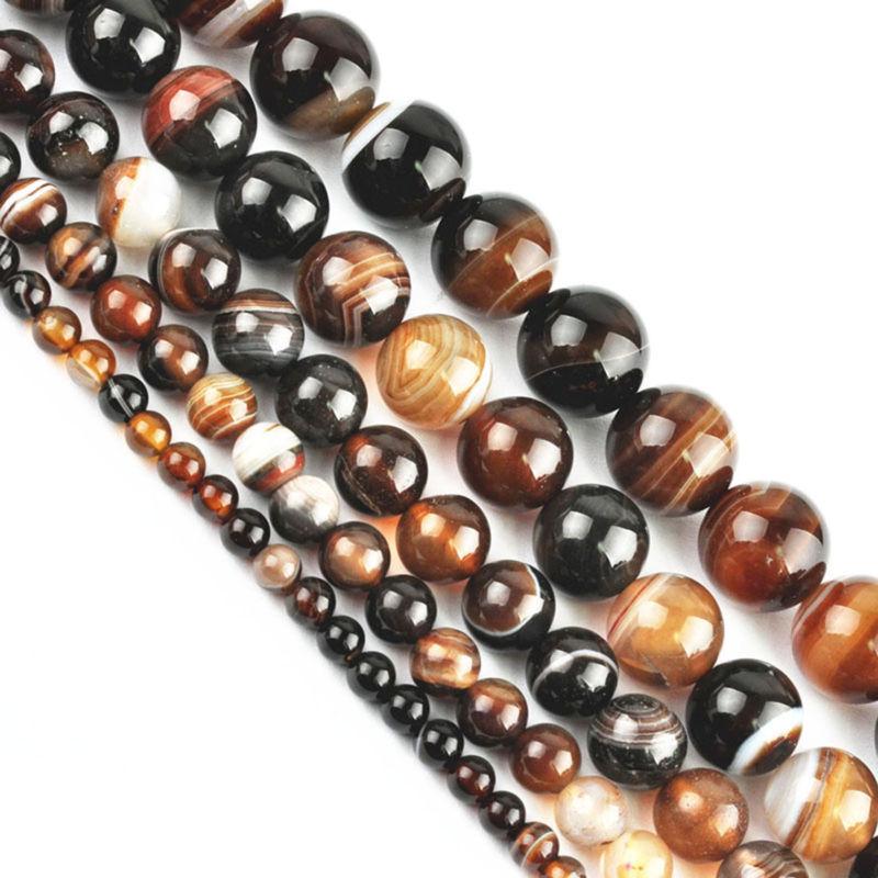 Luźne koraliki Space Quartz Gemstone Round Bead Natural do naszyjnika DIY 4-12mm Wysokiej jakości