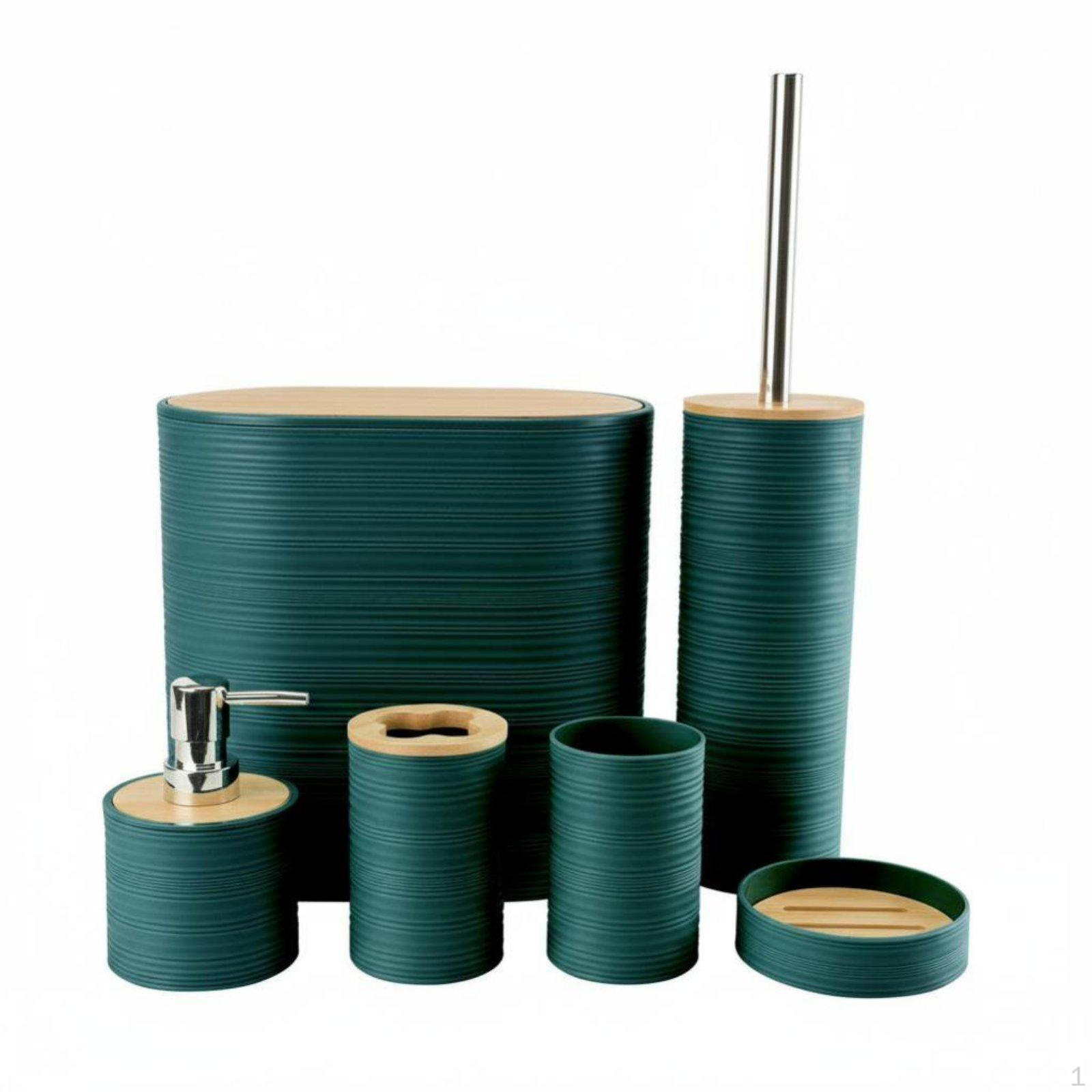 6 Pieces 6Piece Washroom Collection Drainable