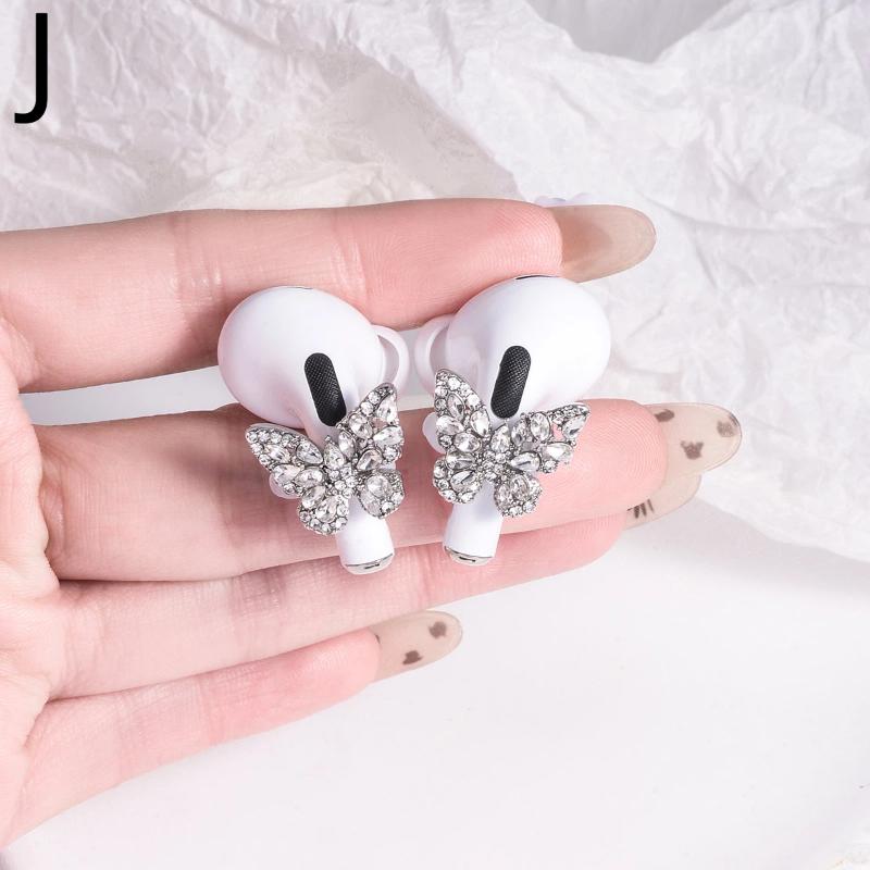 1 Pairs   Ear Clips For Earphone Star Butterfly Shape Decorative Headphone Clip For Wireless Headphones