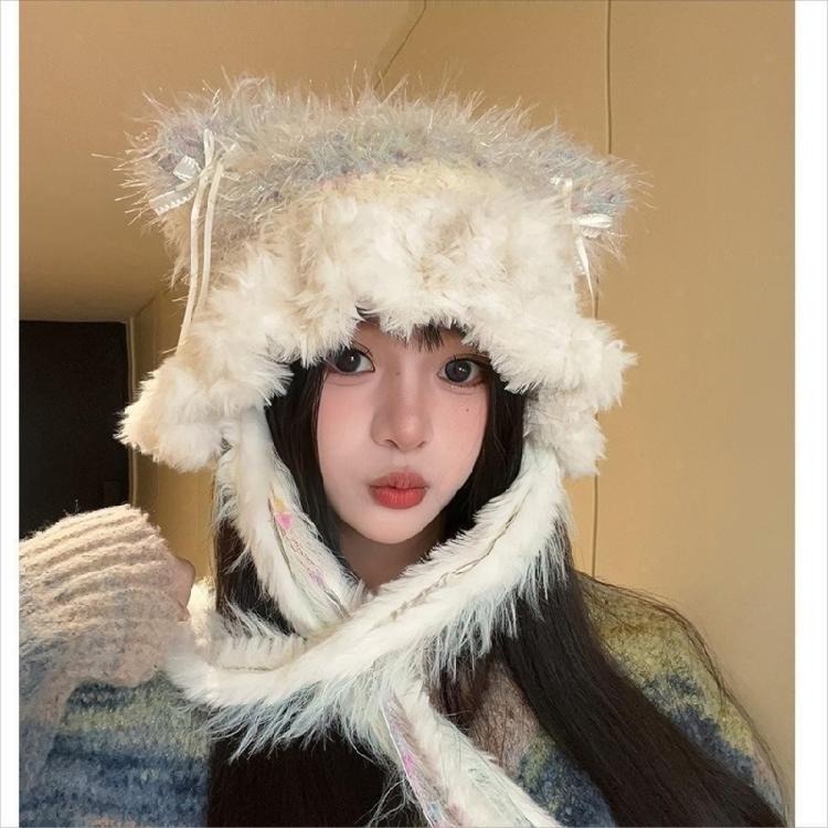 Fashionable Winter Hat Casual Ear Flap Hat Thermals Earflap Hat Cartoon Pattern for Everyday Use and Outdoor Fun