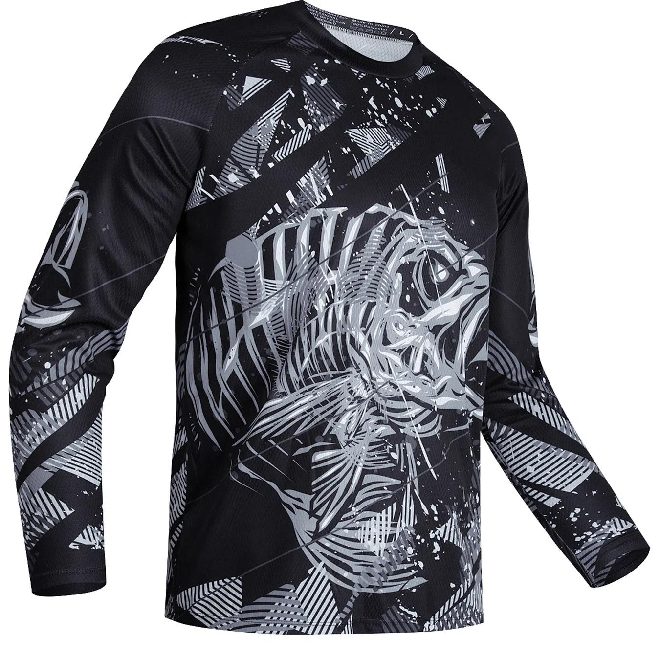 

Рубашки для рыбалки с длинным рукавом, защита от ультрафиолета, мужская уличная майка, UPF 50, одежда для рыбалки, дышащая 2XL