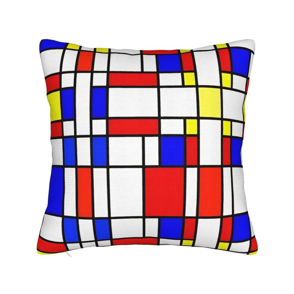 Home Decoration  Piet Mondrian De Stijl Pillowcase Accessories  Pillow Covers Zipper Multi-Size