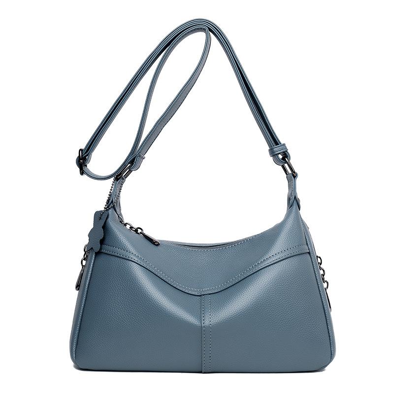 

Трансграничные женские сумки женские 2024 новые женские сумки модные портативные женские сумки большой вместимости универсальные сумки через плечо синий