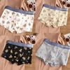 Новий комплект чоловічих трусиків Bear Print Cartoon Print Underwear Breathe Fashion Sexy Breathe Waist Panties