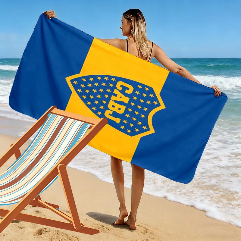 Boca Juniors Print Beach Towel, Large Soft Quick Dry Towel for Beach Camping Swimming