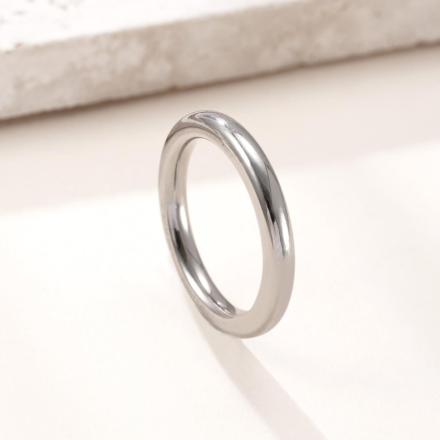 3mm 4mm 6mm 8mm Breite Edelstahl Goldfarbe Ring Damen Herren Minimalistisch Trendig Partnerringe Schmuck Hochzeitsgeschenk 8 gray