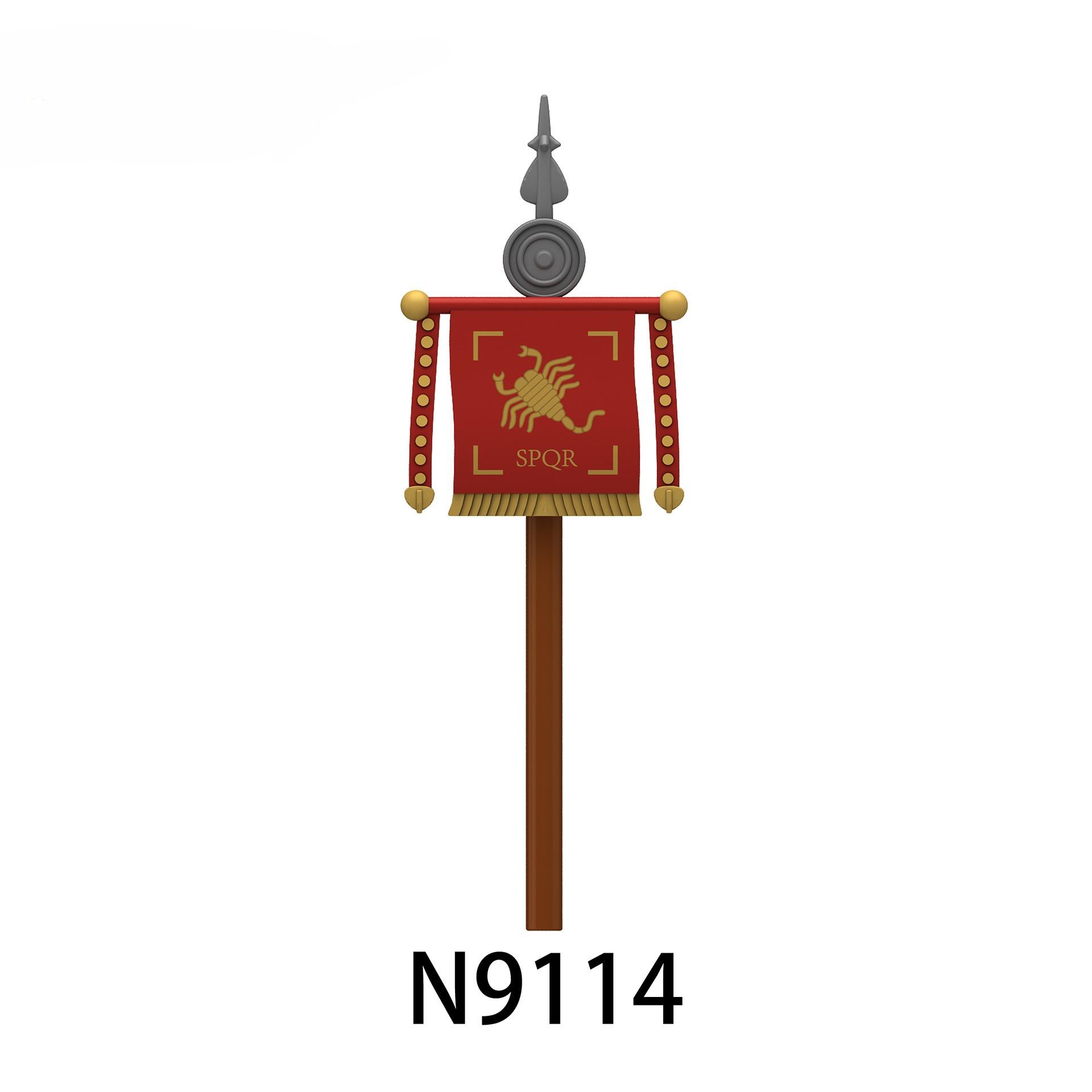 

Medieval Series Roman Army Flag Building Blocks Toys