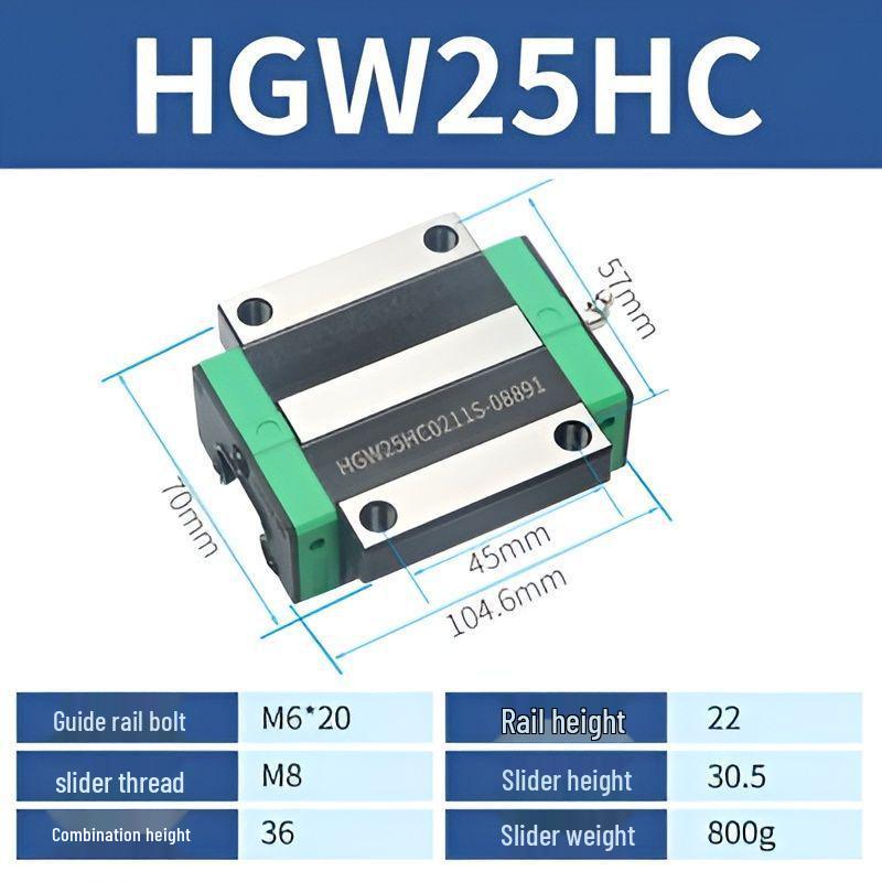 Linear Guide Rail Slider: HGH/EGH15, HGW/EGW20, TRH/25CA, 30/35