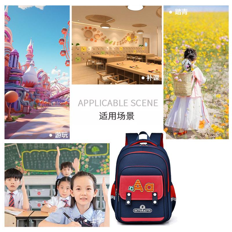 Schoolbag schoolbag for girls, primary school students 1st grade 1st grade large capacity 3rd to 6th grade girls waterproof and dirt-resistant