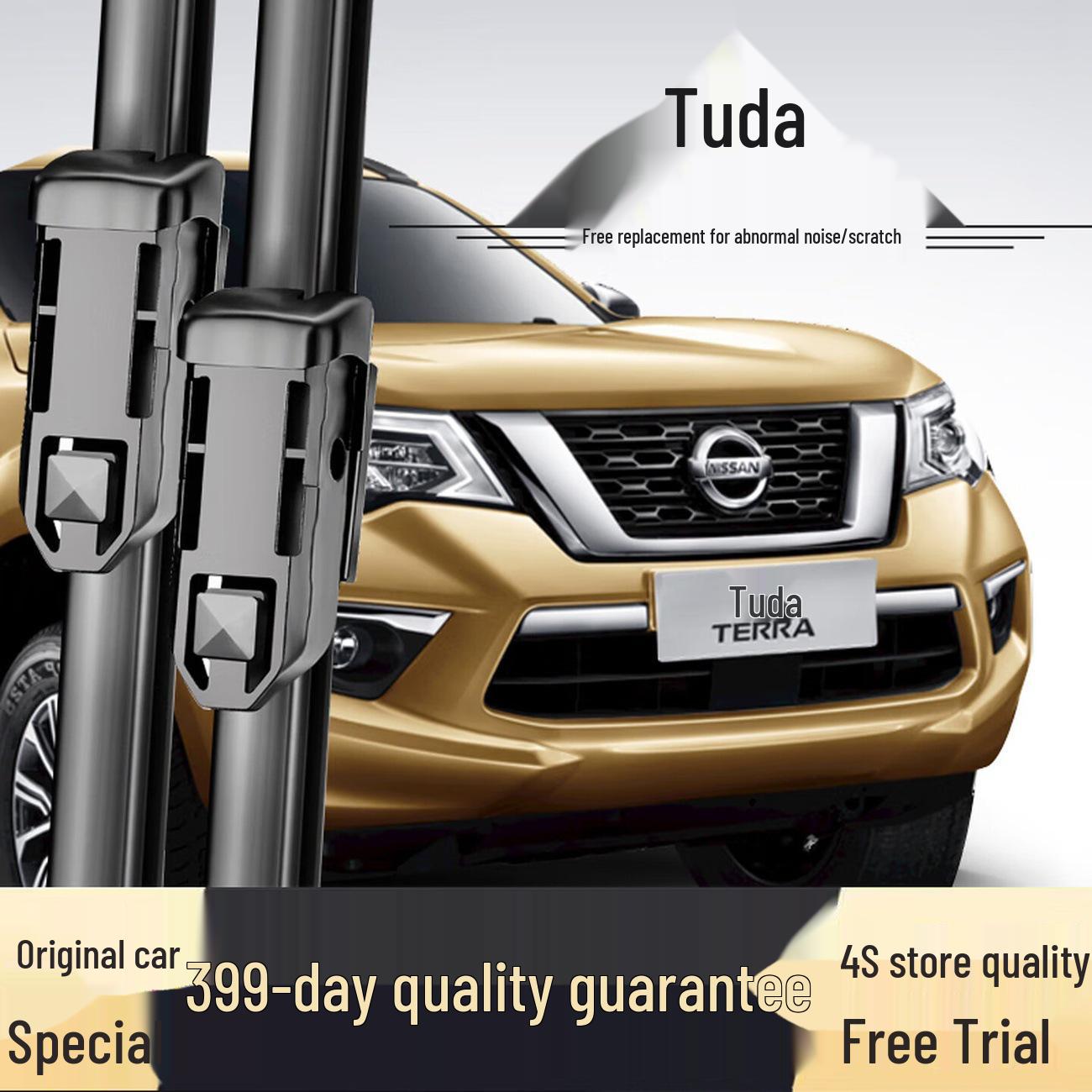 Compatible Frameless Front & Rear Wipers for Nissan Terra 2018-19 Models Nissan Terra [2018-2024] Front Wipers Pair