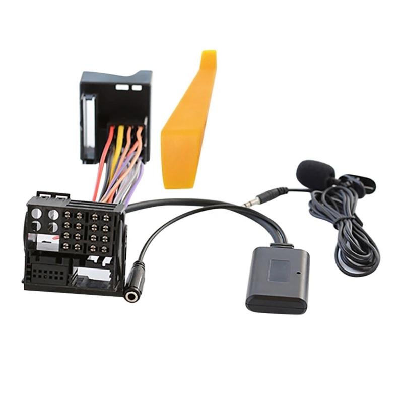 Headunit Install Full Harness Plug Cable Wireless Microphone Adapter for CD30 CDC40 CD70 DVD90 Seamless Sound Experience