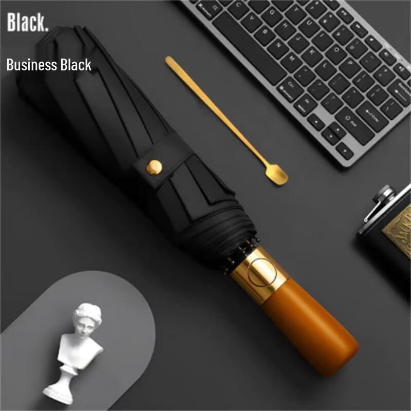 Ximengyuan Full-Automatic Solid Wood Handle Umbrella (10-Pack)